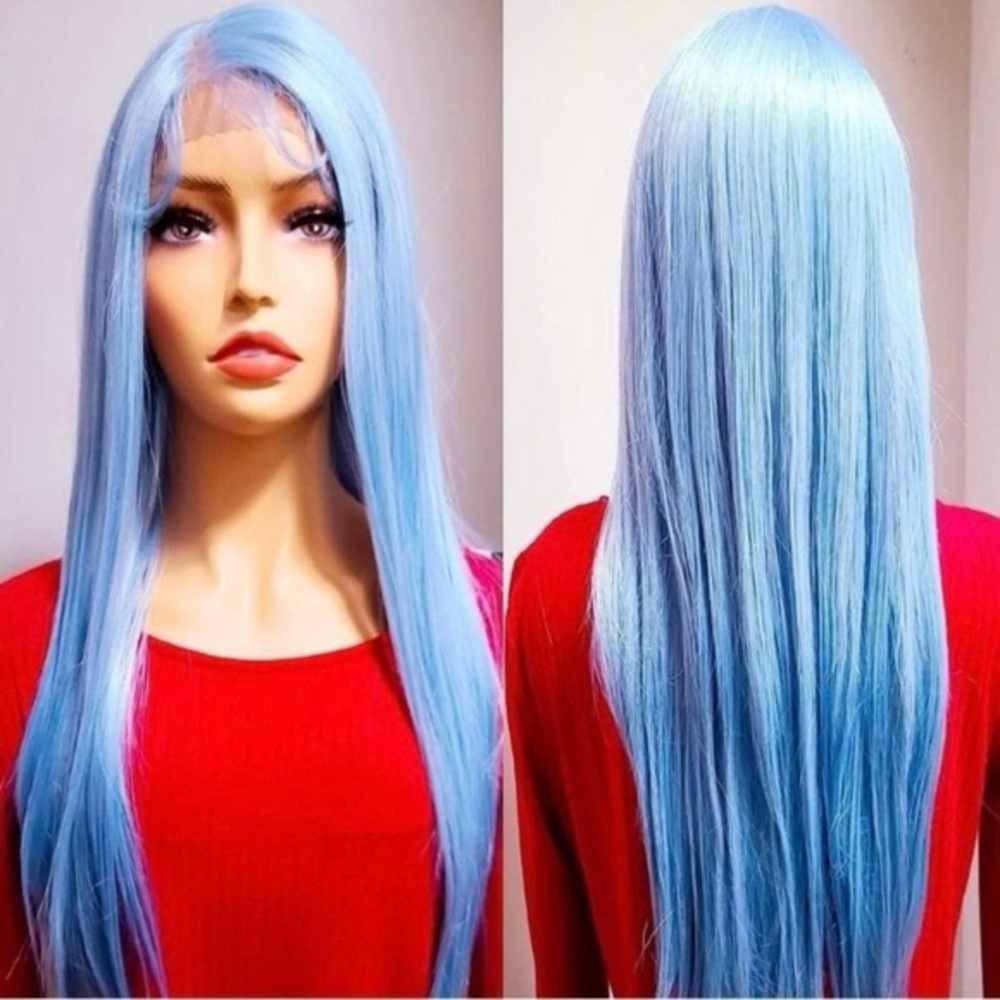 Baby blue lace frontale 💙